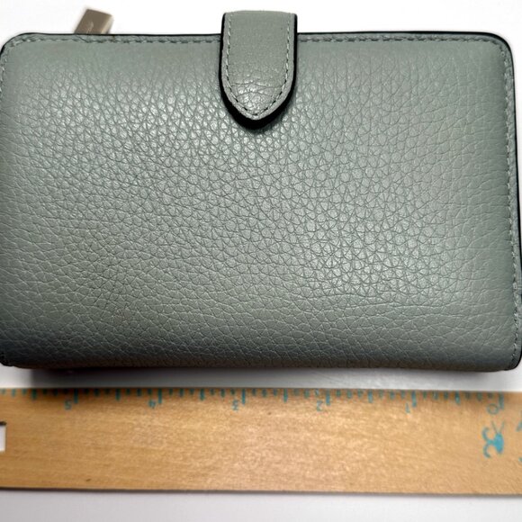 Kate Spade Lena Medium Leather Bifold Wallet in Green (Light Mint) - Picture 7 of 9